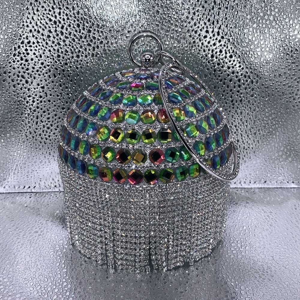 Multicolored Disco ball purse